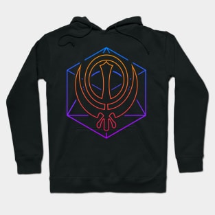 Retro 80s Sikh Khanda Hoodie